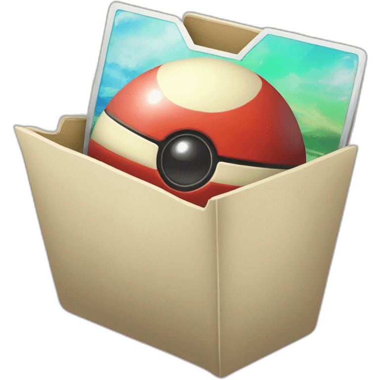 Pokemon folder, Pokeball, Legendary, Epic emoji