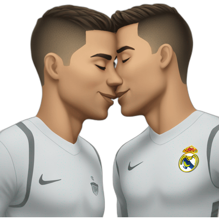 Ishowspeed kissing Ronaldo emoji