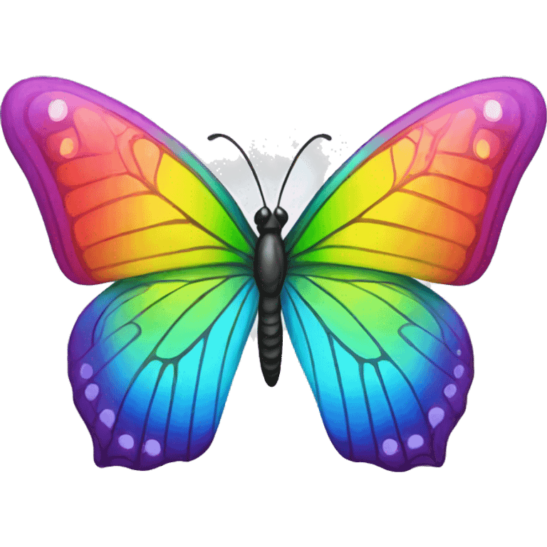 Rainbow butterfly  emoji