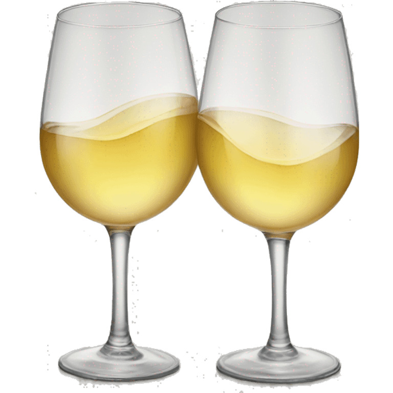 two glasses cheering  emoji