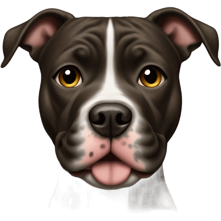 American pitbull terrier dark brindle emoji