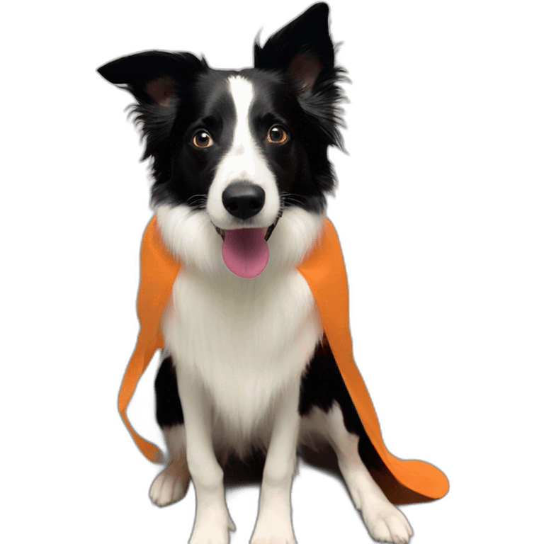 Border collie halloween costume emoji