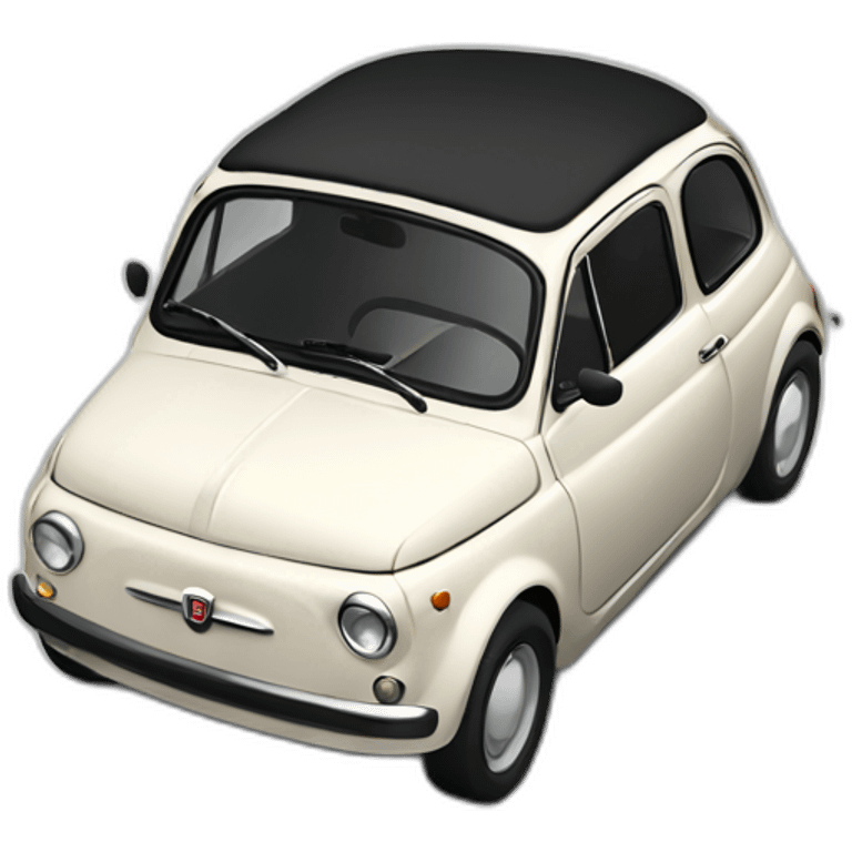 black fiat 500 emoji