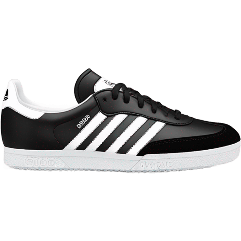 Adidas samba og black and white  emoji