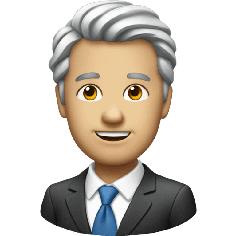 businessman's interests emoji