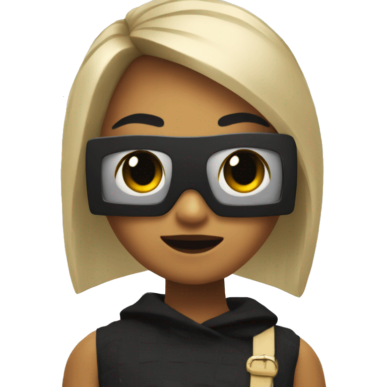 roblox girl with black bar over her eyes emoji