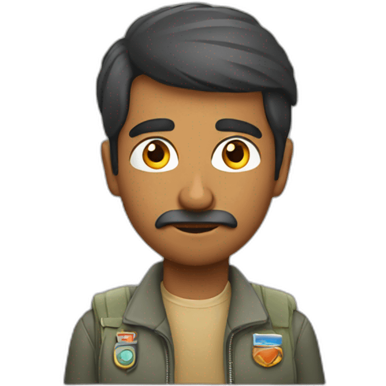 indian man in plane emoji