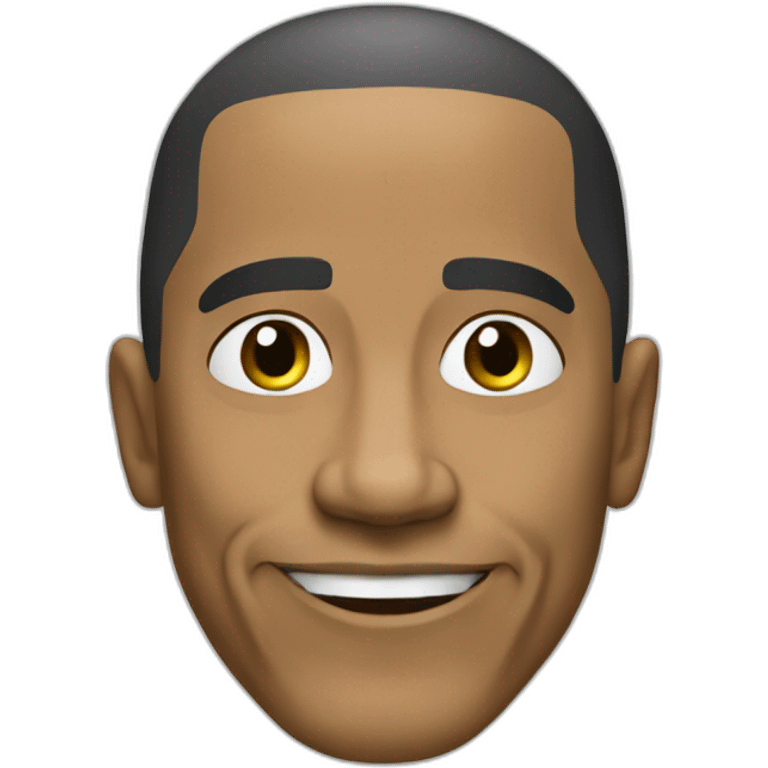 Recreate the ok cool with the Face of obama emoji