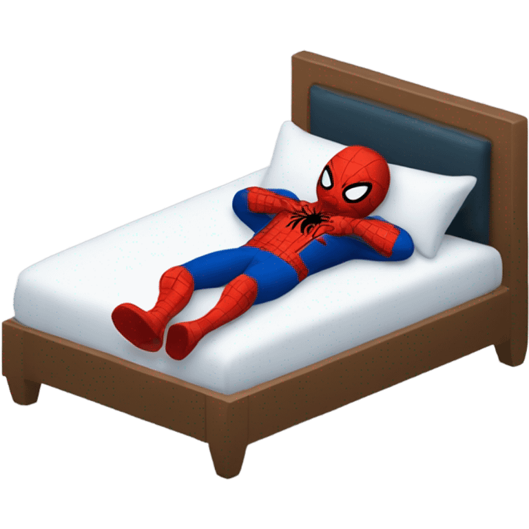 spider man sleeping bed not sexy  emoji