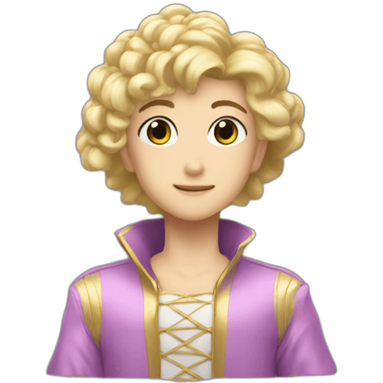 Giorno Giovanna and Gold Experience emoji