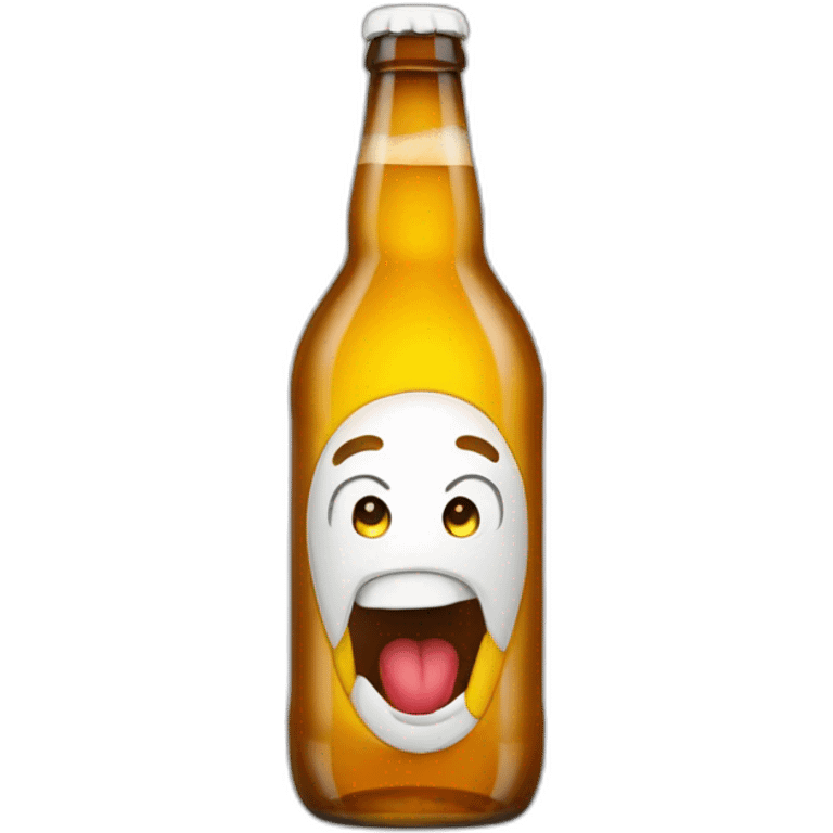 Bierflasche die lacht emoji