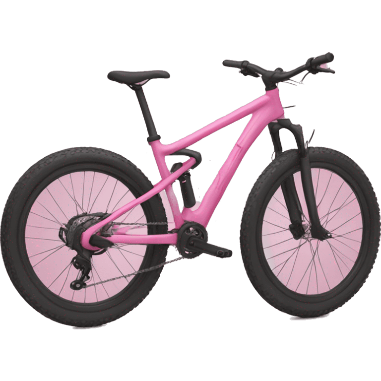 pink mountain bike emoji