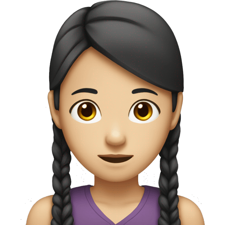 asian girl with black man beard  emoji