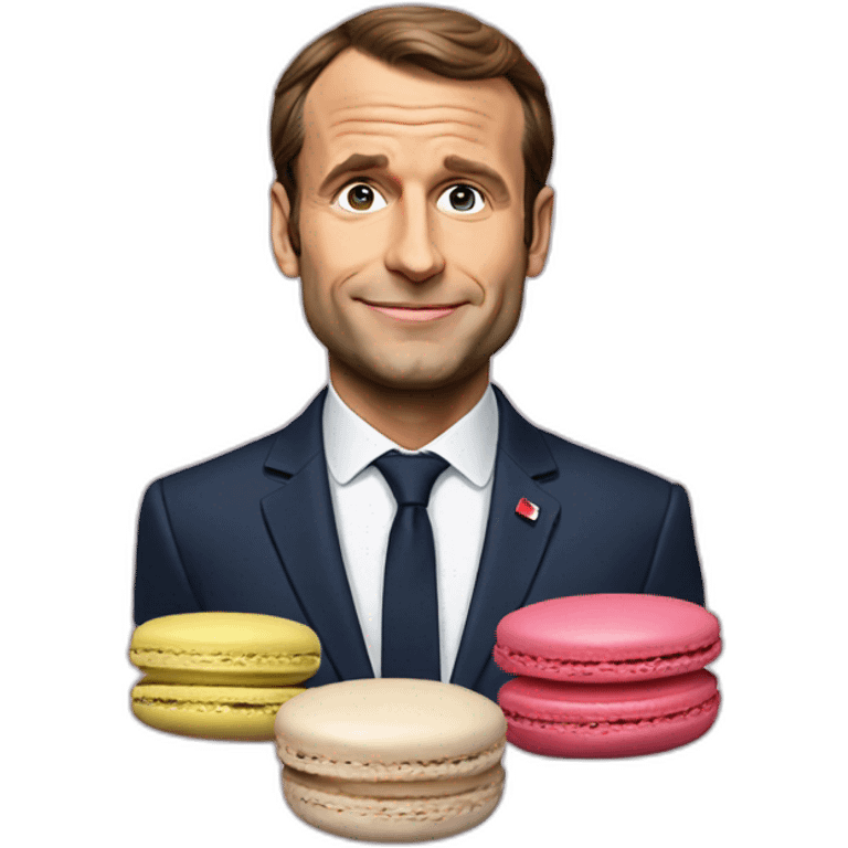 Macron macaron president emoji