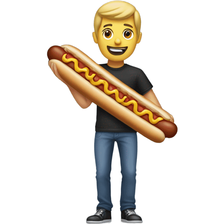 Tyler Lancaster with a hotdog emoji