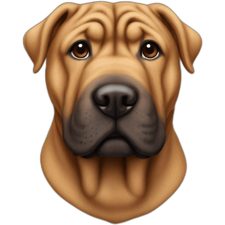 brown Sharpei emoji