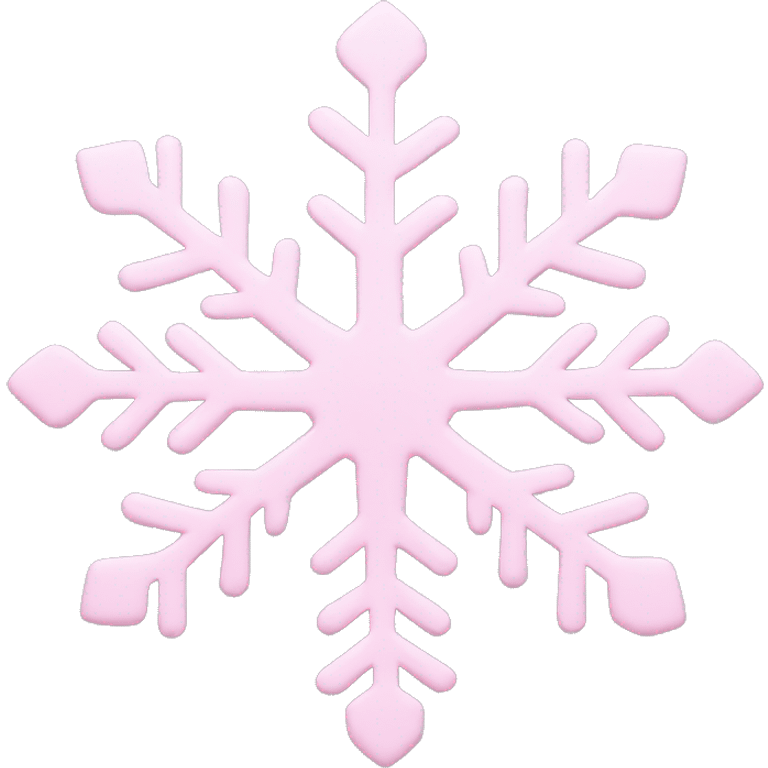 pastel pink snowflake  emoji