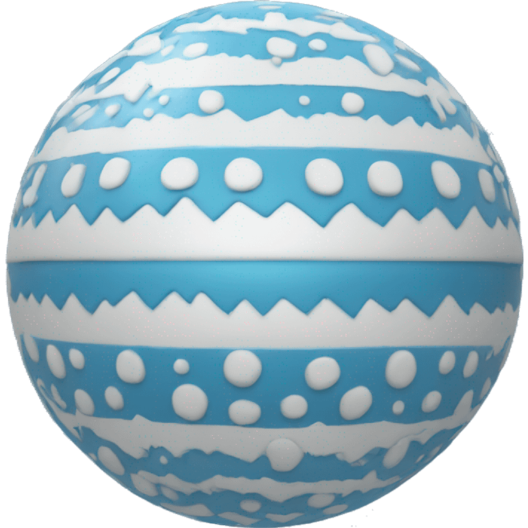 Blue x-mas tree ball emoji