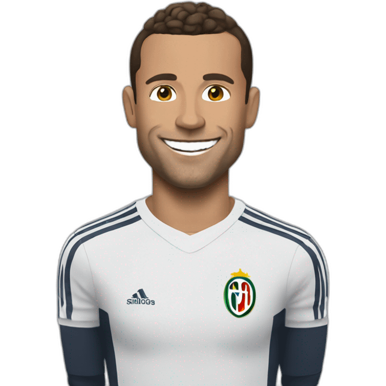 Macron qui embrasse ronaldo emoji