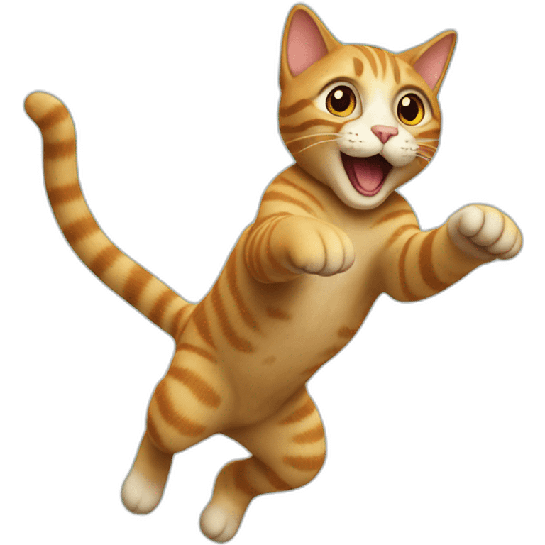 Cat jumping emoji