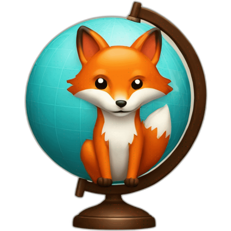 fox globe emoji