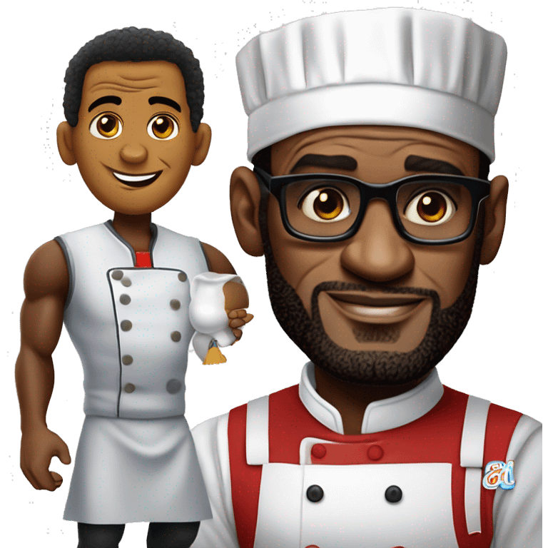 Lebron James con capello da chef emoji