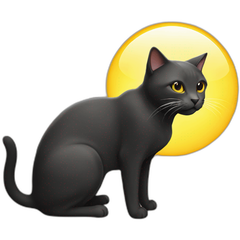 Cat eat sun emoji