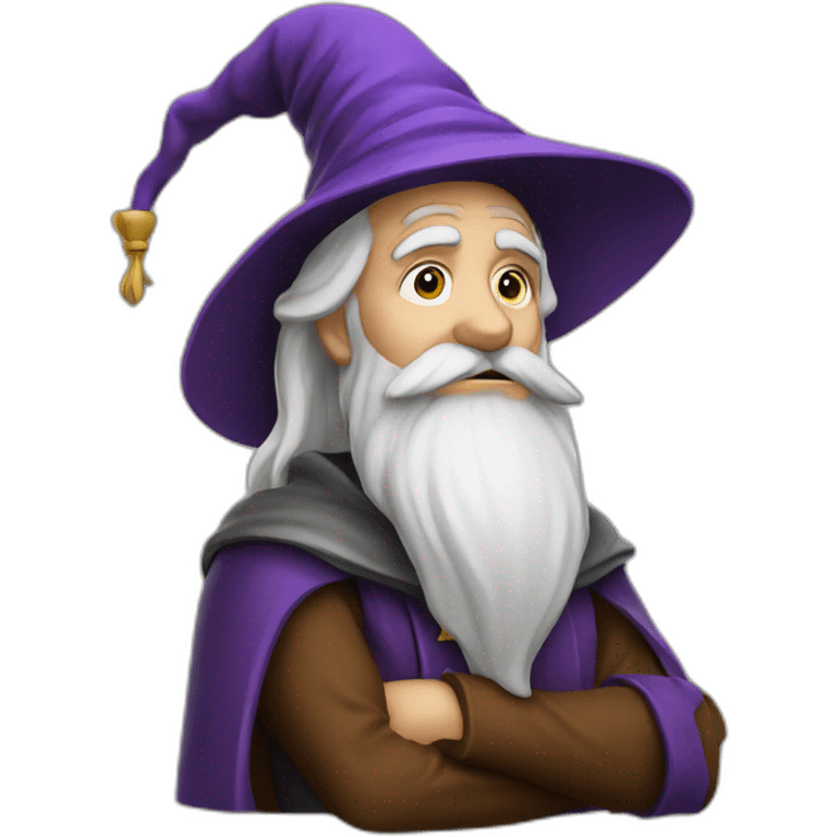 wizard thinking emoji