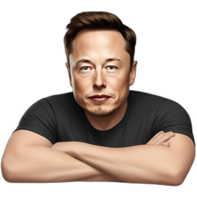 elon musk tired hard emoji