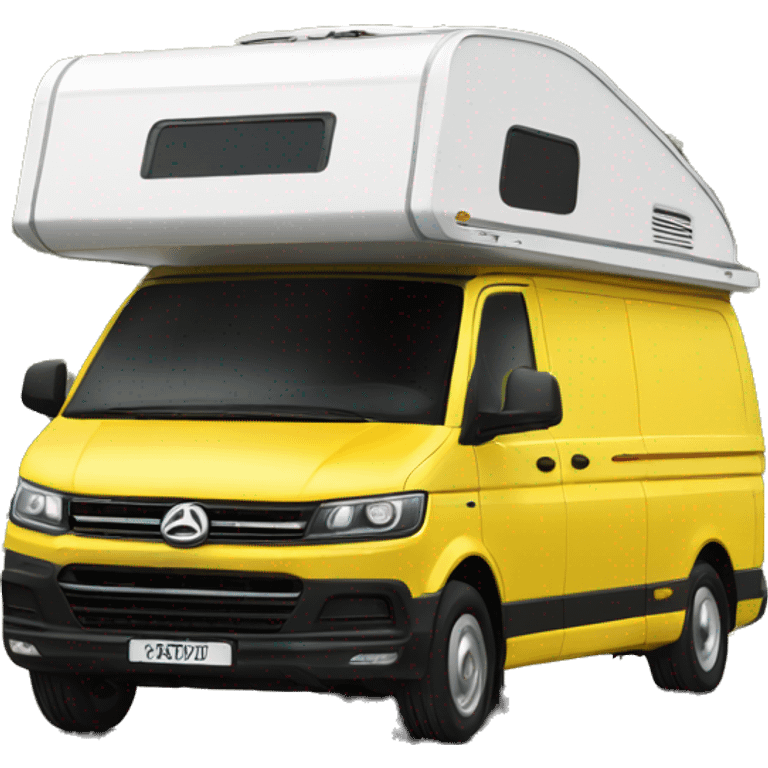 Yellow t5.1 transporter camper  emoji