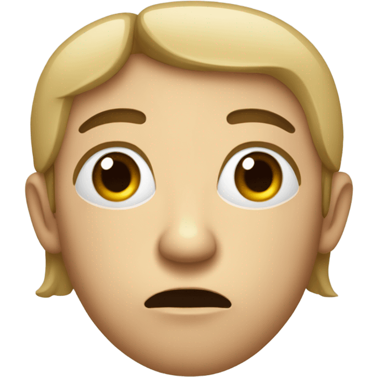 a judgmental look emoji