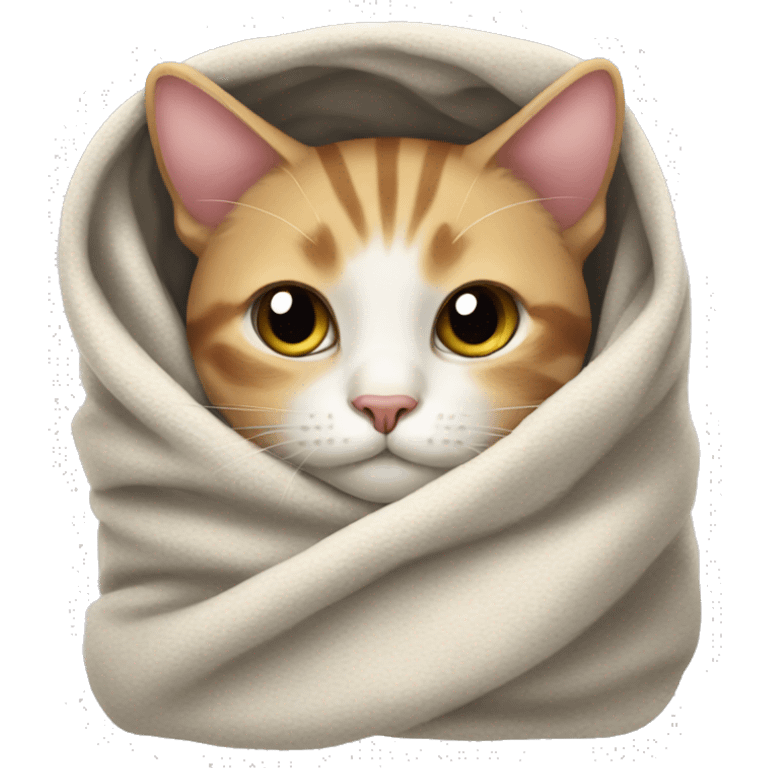 cat in a blanket emoji