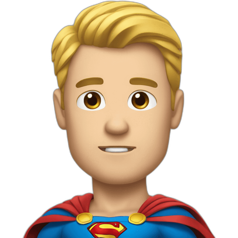 Super man qui pète emoji