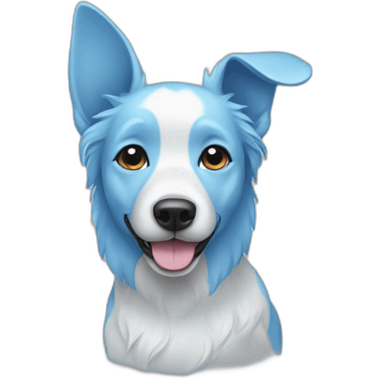 skyblue dog emoji