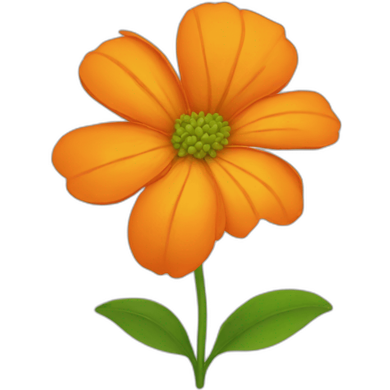 Orange flower emoji