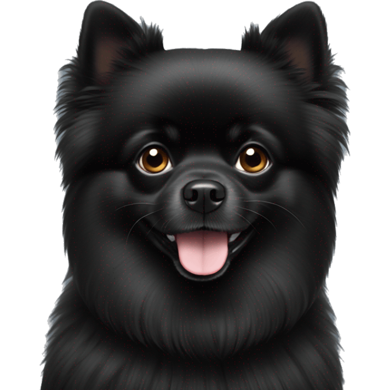 Black Pomeranian  emoji