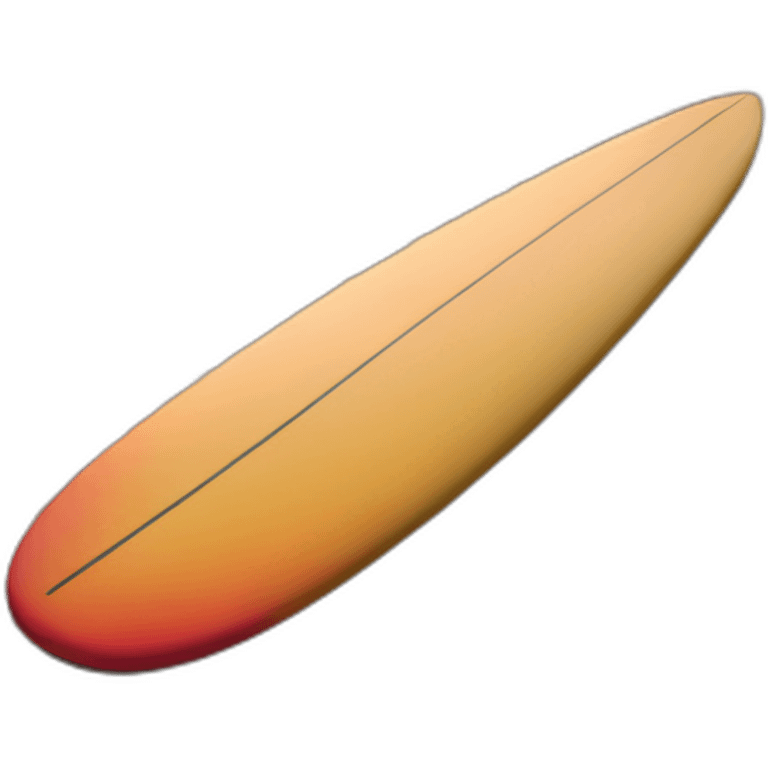 surfboard on the beach at sunset emoji