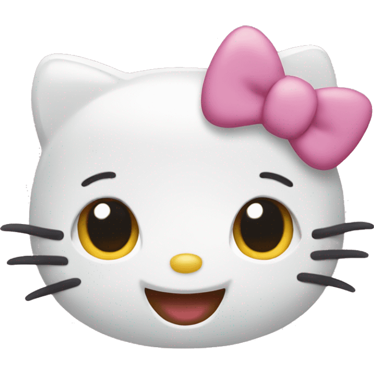 Hello kitty smiling emoji