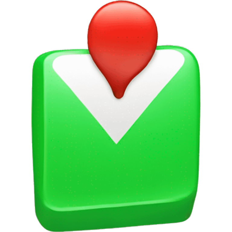 3D green check mark emoji