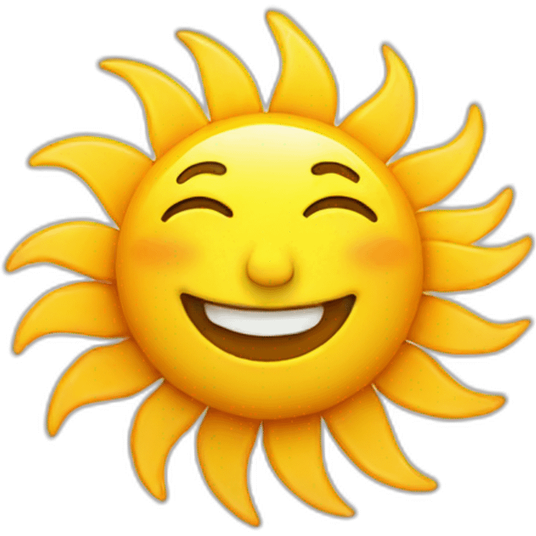 sun winking emoji