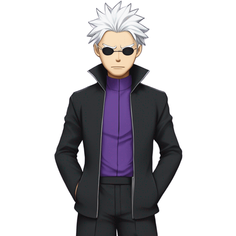 gojo from jujutsu kaisen using hollow purple on toji emoji