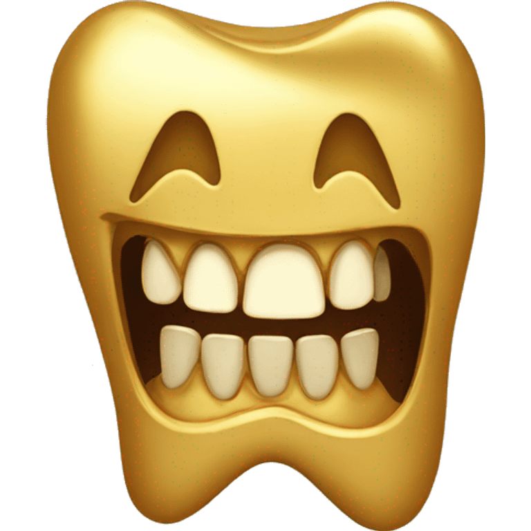 Gold tooth  emoji