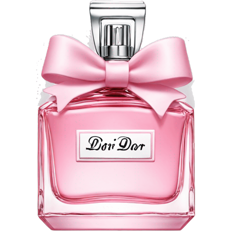 Miss dior perfume with tiny bows  emoji