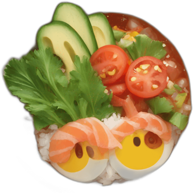 Poke bowl emoji