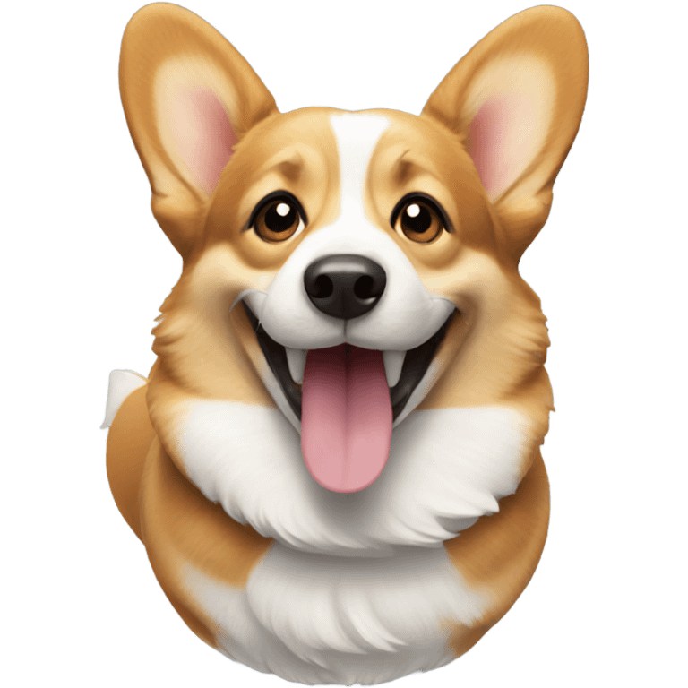 Corgi smiling emoji