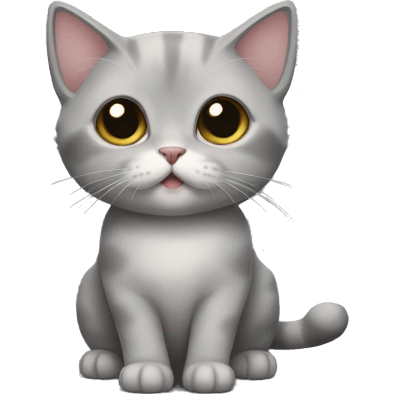 Gray munchkin cat emoji