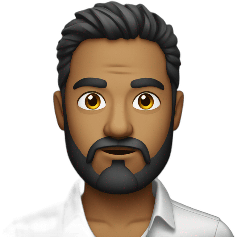 angry stylish sri lankan 25 year old with a beard emoji