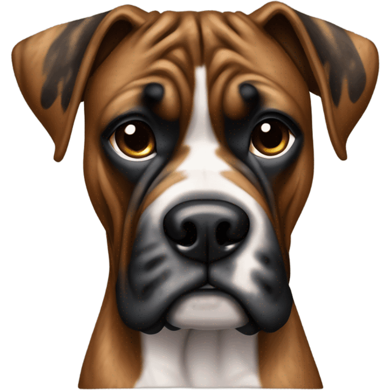 Brindle boxer emoji