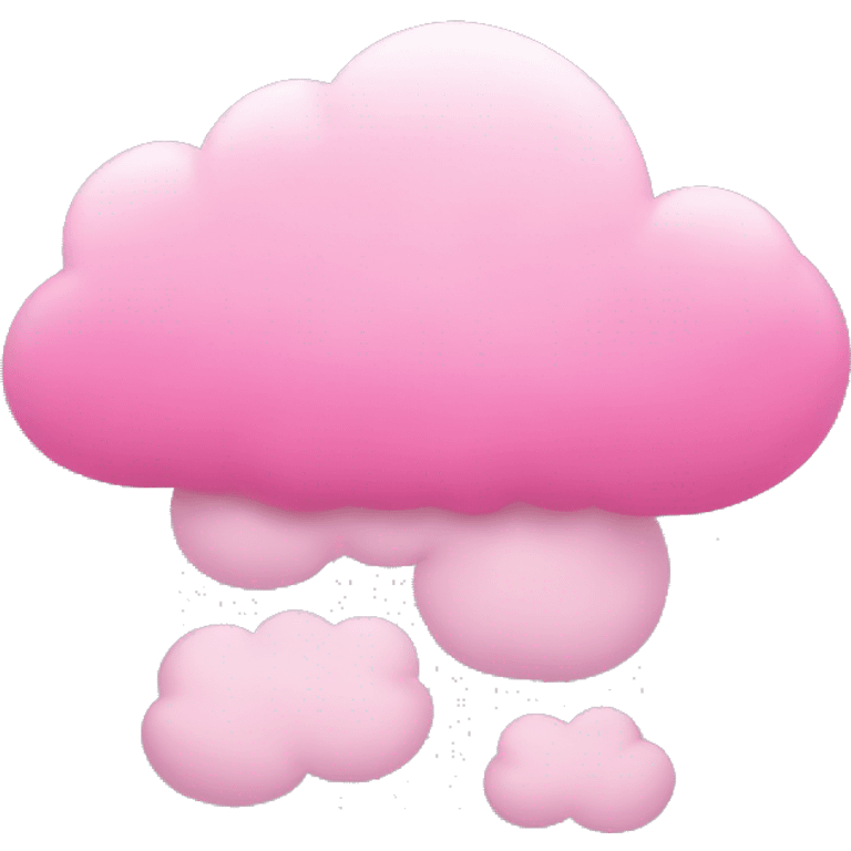 Pink cloud emoji