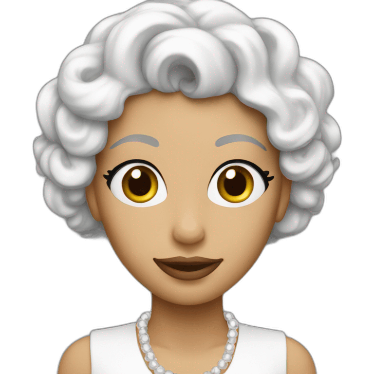 madame holiday white emoji